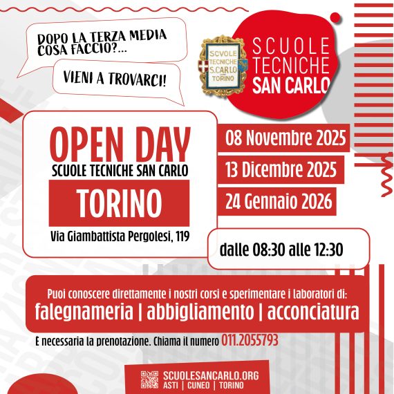 OPEN DAY SEDE DI TORINO PER A.F. 2026/2027!