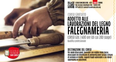 ADDETTO ALLE LAVORAZIONI DEL LEGNO - FALEGNAMERIA - CORSO GOL -SEDE DI CUNEO