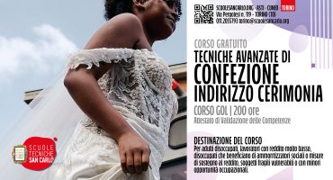TECNICHE AVANZATE DI CONFEZIONE - INDIRIZZO CERIMONIA - GOL - SEDE DI TORINO